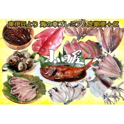 東伊豆より 海の幸プレミアム定期便+α(年3回) (山田屋厳選おまかせセット)E002