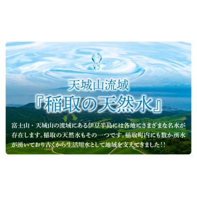 稲取の天然水　ラベルレスボトル　2箱　2L　12本　B033 /イオン　シリカ　静岡県　東伊豆町