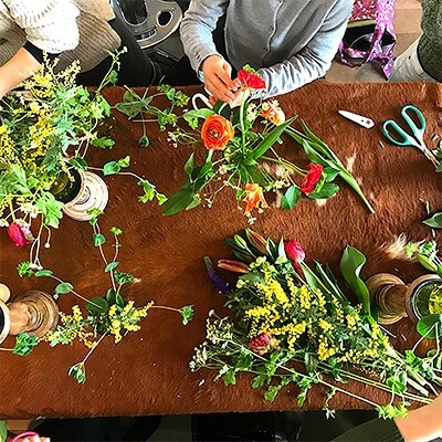 動画で簡単、自宅でフラワーレッスン　「フローリストが教えるお花サロンレッスンキット」　ワンレッスン