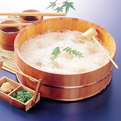 【川上製麺】島原手延べそうめん1kg あごだし190mlセット(島原そうめん50g×20束)
