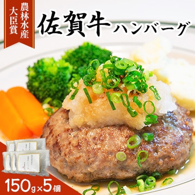 【農林水産大臣賞】佐賀牛 ハンバーグ150g×5個セット