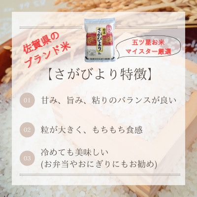 令和6年産【無洗米】食べ比べ(さがびより2kg、夢しずく2kg)五つ星お米マイスター厳選!