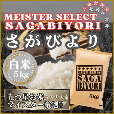 令和7年産さがびより白米5kg(五つ星お米マイスター厳選!)