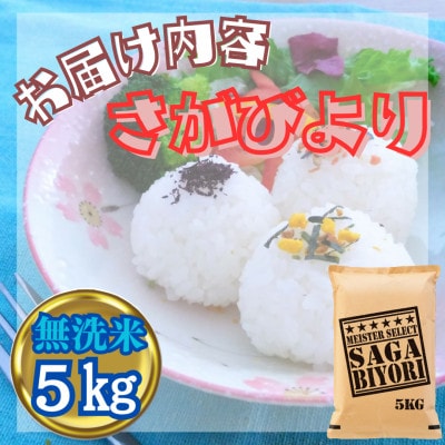 令和6年産【無洗米】さがびより5kg(五つ星お米マイスター厳選!)