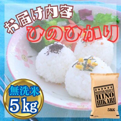 令和6年産【無洗米】ひのひかり5kg(江北町)
