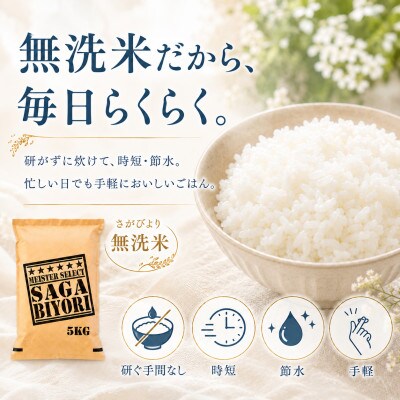 【新米】令和8年産【無洗米】さがびより 5kg【先行受付】(江北町)