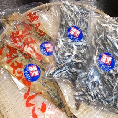 さばのへしこ2尾、混ぜり煮干し　500g×2袋