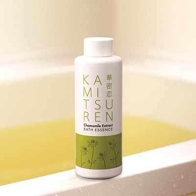 【華密恋】国産カモミールの薬用入浴剤400mlと50ml×1包　[9日分]