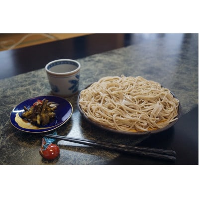 七ヶ宿蕎麦(3袋)めんつゆ付きと山の香り漬、純米吟醸やまのしずくセット