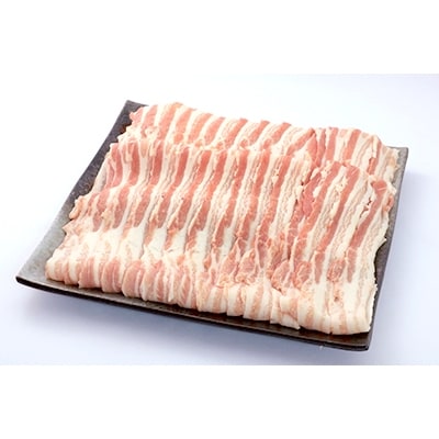 岐阜県産豚肉「飛騨高山豚」バラ　しゃぶしゃぶ用 1kg　木立ミート