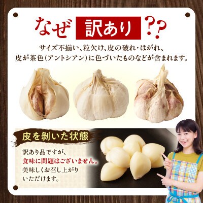 三木町産　訳あり乾燥にんにく　2.8kg