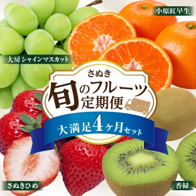 【発送月固定定期便】三木町フルーツ定期便全4回