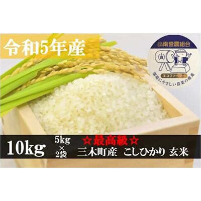 【最高級】令和5年産こしひかり 10kg【玄米】