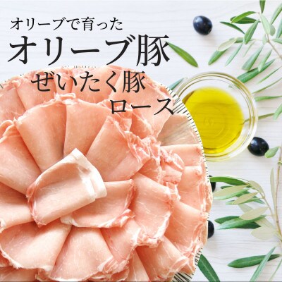 しゃぶまる特製 オリーブ豚ローススライス　しゃぶしゃぶ用　5kg