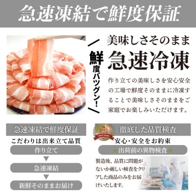 しゃぶまる特製 オリーブ豚ロース&豚バラスライス　しゃぶしゃぶ用　計2kg