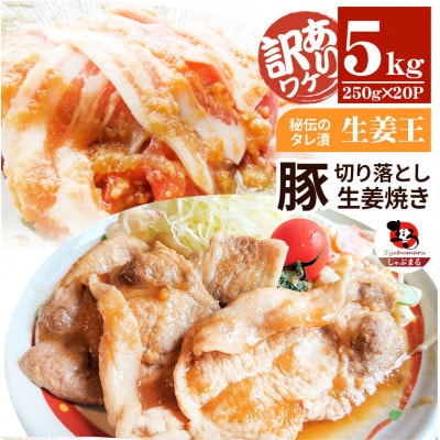 訳あり 豚生姜焼き 《生姜王》5kg盛り 秘伝のタレ漬け 焼くだけ簡単生姜焼き