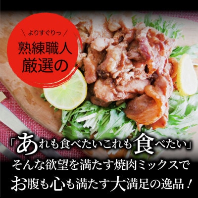 牛豚鶏 スタミナ ミックス焼肉 3kg盛り 秘伝のタレ漬け