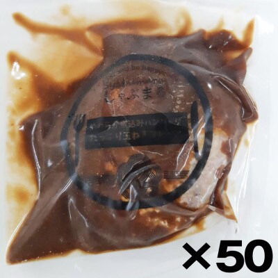 鉄板焼き チーズイン 煮込みハンバーグ 濃厚デミグラスソース 50食セット
