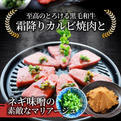 A4,A5等級 黒毛和牛 カルビ焼肉 ネギまみれ 《旨辛味噌ダレ》 1250g