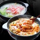 【毎月定期便】オリーブ豚 紅白鍋セット(豚旨辛チゲ鍋・豆乳鍋)各2人前(計4人前) 全6回
