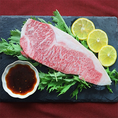 【毎月定期便】A4,A5等級 黒毛和牛霜降りロース ステーキ2枚セット《うまみ醤油ダレ漬け》全12回