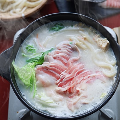 【毎月定期便】オリーブ豚 まろやか 豆乳鍋 合計 4人前 (2人前×2) 全6回