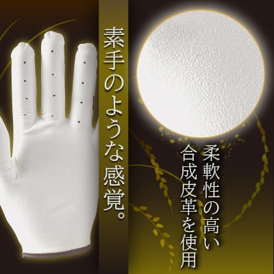 941S　ゴルフグローブ 黄金3枚セットL(25~26cm)