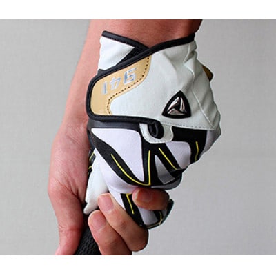 941S　ゴルフグローブ 黄金3枚セットL(25~26cm)