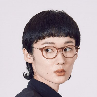 セルロイド/チタン アシンメトリー眼鏡 ブルーライトカット PADMA IMAGE GYNAND2