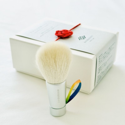 熊野化粧筆　やわらか洗顔ブラシ(レインボー紐)　熊野筆ほうこどう