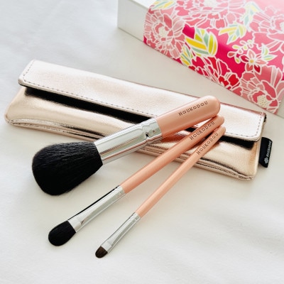 熊野化粧筆　萌人気3本&ケースセット　熊野筆ほうこどう