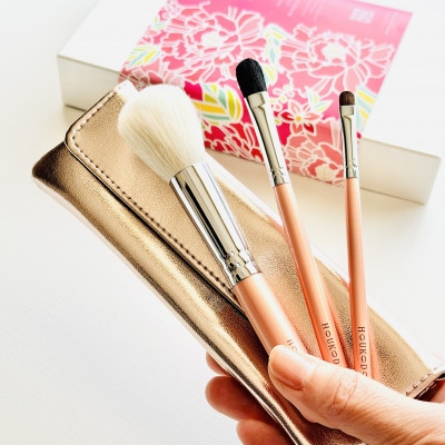 熊野化粧筆　萌限定3本セット&ケース　熊野筆ほうこどう