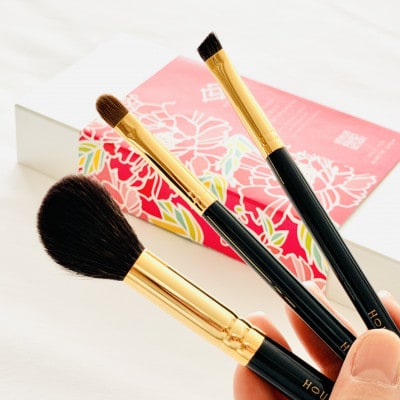 熊野化粧筆　宙高級ブラシ3本セット　熊野筆ほうこどう