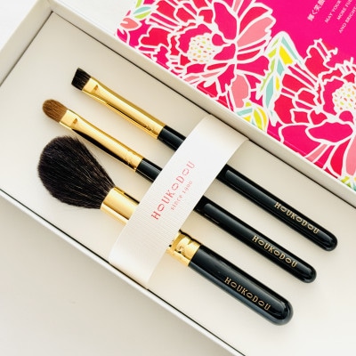 熊野化粧筆　宙高級ブラシ3本セット　熊野筆ほうこどう