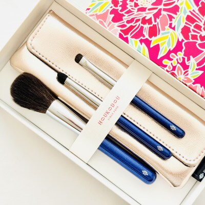 熊野化粧筆　凪人気3本セット&ケース　熊野筆ほうこどう