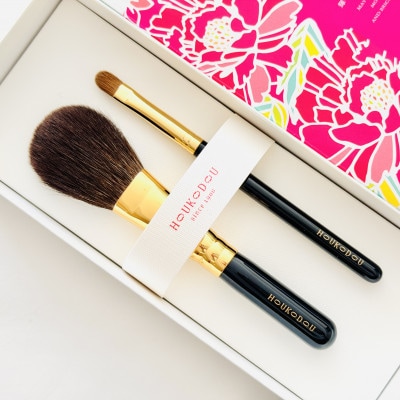 熊野化粧筆　宙人気高級チーク&シャドーブラシ　熊野筆ほうこどう