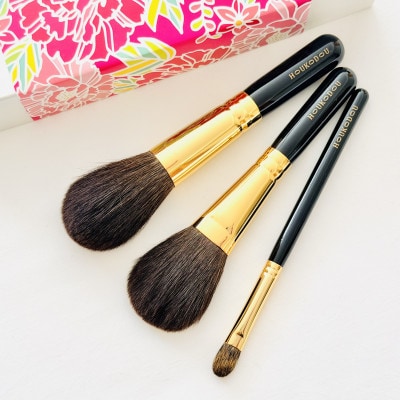 熊野化粧筆　宙人気高級リス毛3本セット　熊野筆ほうこどう