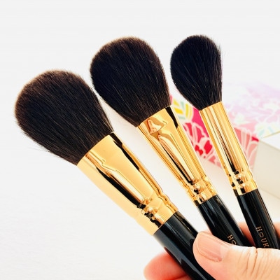 熊野化粧筆　宙プレミアム3本セット　熊野筆ほうこどう