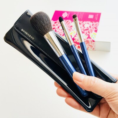 熊野化粧筆 凪人気3本セット&ケース 熊野筆ほうこどう
