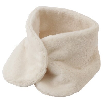 【ナチュラル】マフラー　オーガニックコットン 無染色　ボア襟マフ