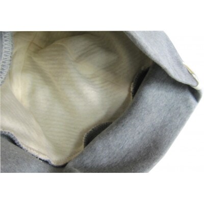 【杢グレー】室内用帽子 オーガニックコットン 天4方ワッチ