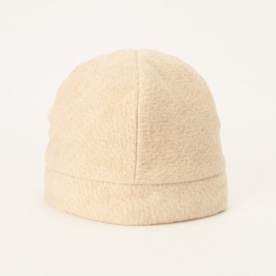 【杢ベージュ】オーガニックコットンふんわり帽子