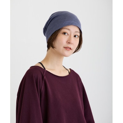 【ネイビー】帽子　ベルギーリネン夏ワッチ