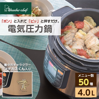 「ポン」と入れて「ピッ」と押すだけ!　電気圧力鍋 4L OEDD40G