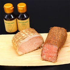 鹿児島県産ローストビーフ約250g&イベリコ豚ローストポーク約250g