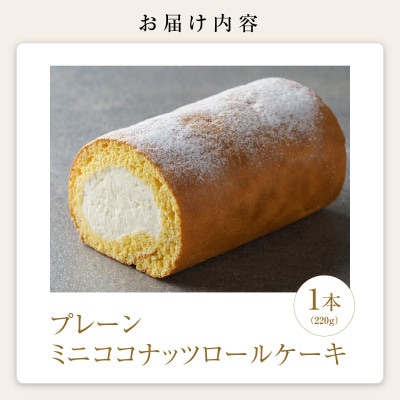 【香料・乳化剤・安定剤不使用】ミニココナッツロールケーキ