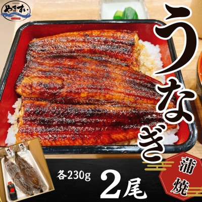 【寿司海鮮和食処 やますい】鹿児島産うなぎ蒲焼 2尾(合計約460g)