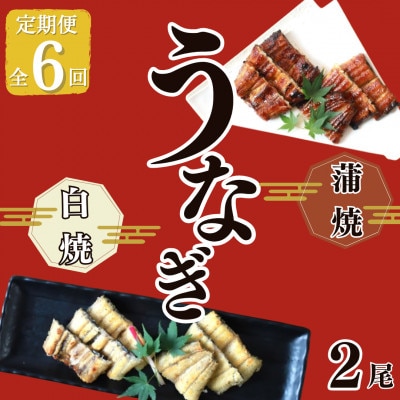 【毎月定期便】鹿児島産うなぎの蒲焼(たれ付)と白焼のセット全6回