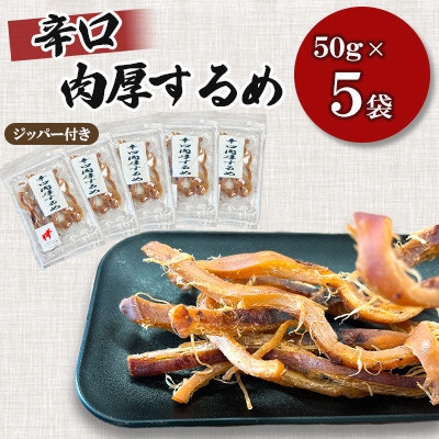 【毎月定期便】【福六】辛口肉厚するめ 50g×5袋全12回
