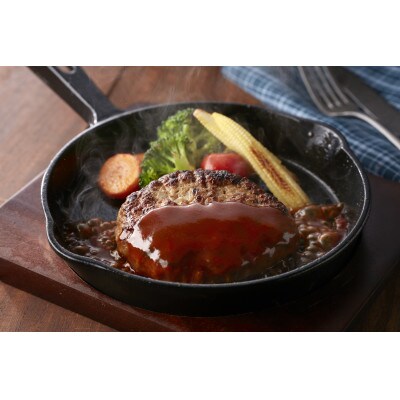 博多 和牛×九州産 華味鳥 手ごね風 ハンバーグ 6個入り(桂川町)